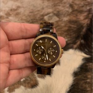 Tortoise Michael Kors watch